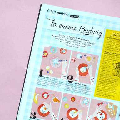 Connaissez-vous la crème Budwig ? Retrouvez pour le mois de mai ma nouvelle recette illustrée pour @santemagazine
Très belle journée 🍃

#virginiaillustration #recetteillustree #budwig #magazine