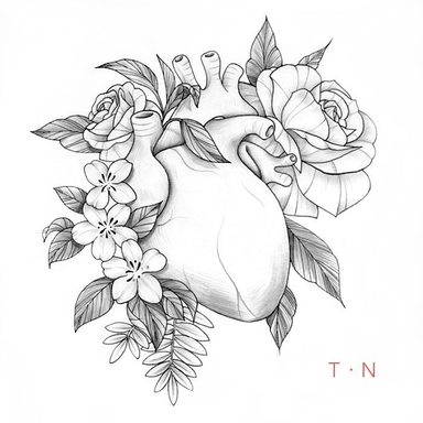 ♡ Falling in love ♡
#illustration #illustratrice #tattooheart #tattooflower #fineline #black #projet2018