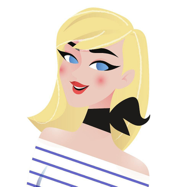Blondinette en cours #illustration #illustratrice #character #dessin #vector #mariniere #wip #couleur #artinstagram