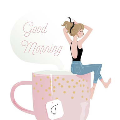 Très belle semaine à toutes et à tous ! 🎠 #goodmorning #illustratrice #illustration #dessin #vector #girly #character #the #artinstagram #lundi